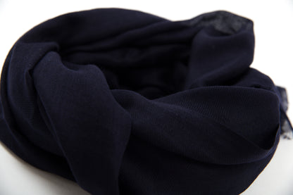 Dark Blue Kaschmir-Seide Schal Damen HATHI Schweiz